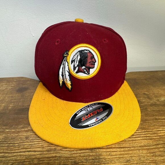 Washington Redskins Hat New Era 59Fifty NFL SnapBack Fitted 6 3/8 Burgundy Gold - Picture 1 of 12